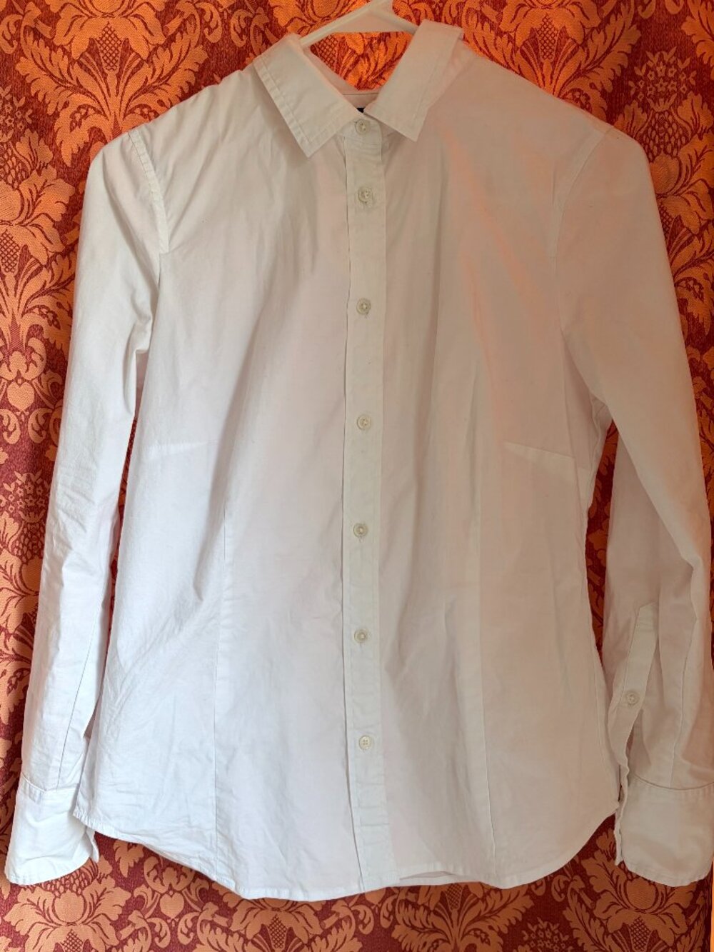 J.Crew 365 Curvy Slim Stretch Perfect Shirt White Button Down Size 2